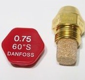 Форсунка для дизельной горелки 1.25 1,35 1,75 1.5 1,1 60° S Danfoss